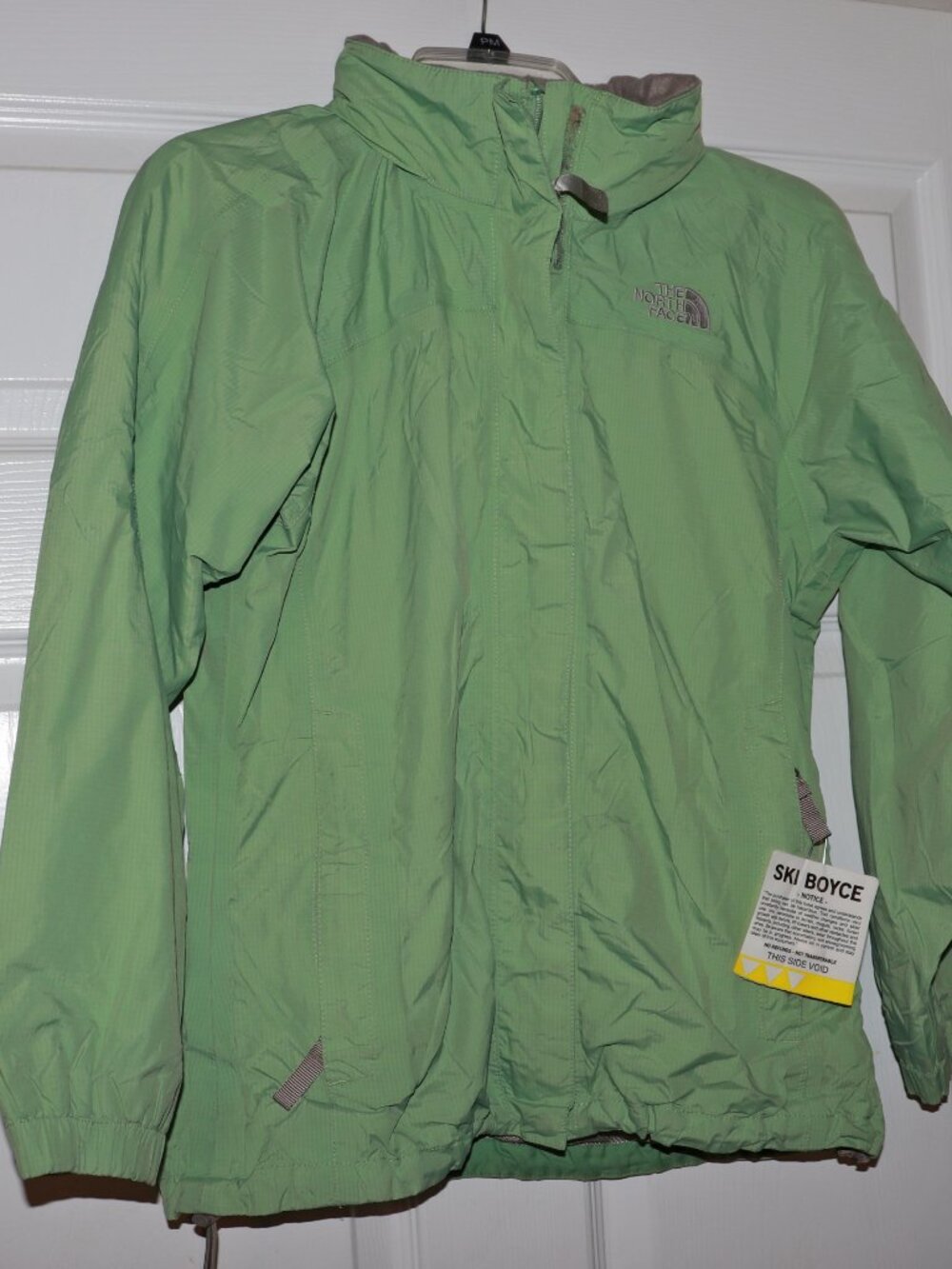 NWT The North Face Dryvent Rain Jacket Girls L 12/14 Teal Windbreaker Hooded